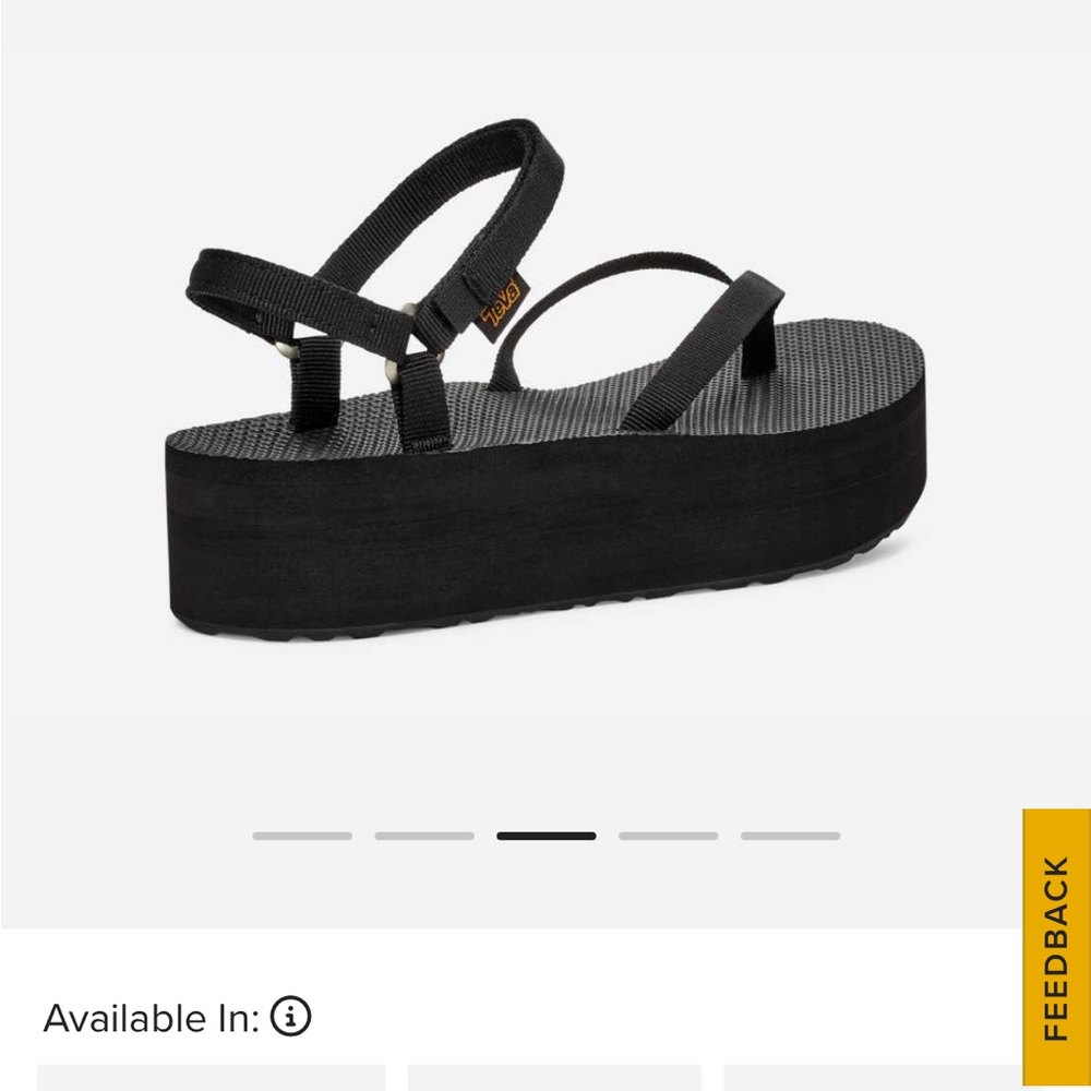 Teva Black Platform Sandals